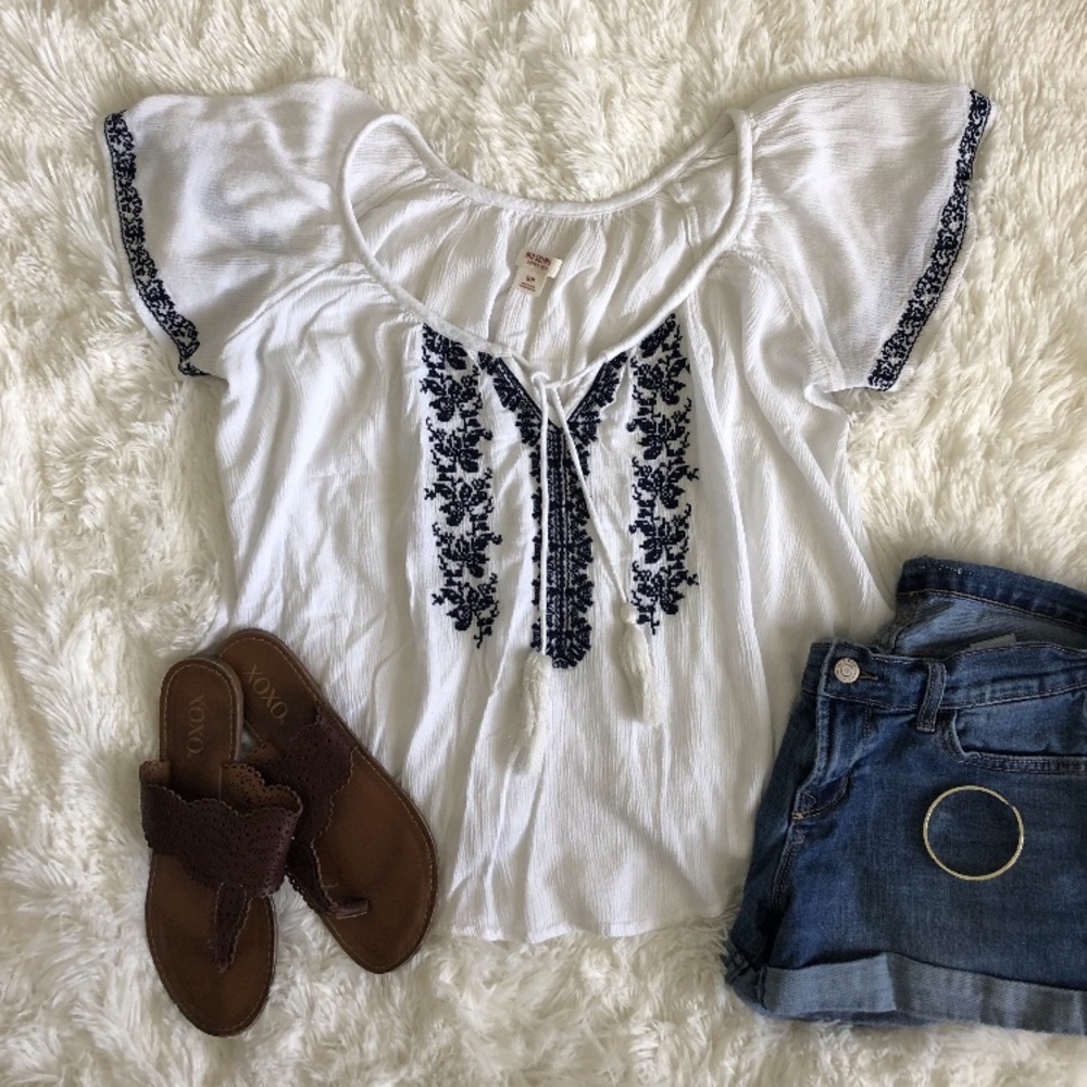 Mossimo Crop Boho Top